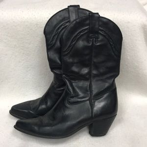 Black acme women’s cowboy boots size 7.5